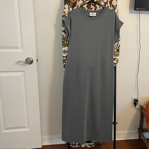 Betsey’s Boutique Gray/blue Maxi Dress